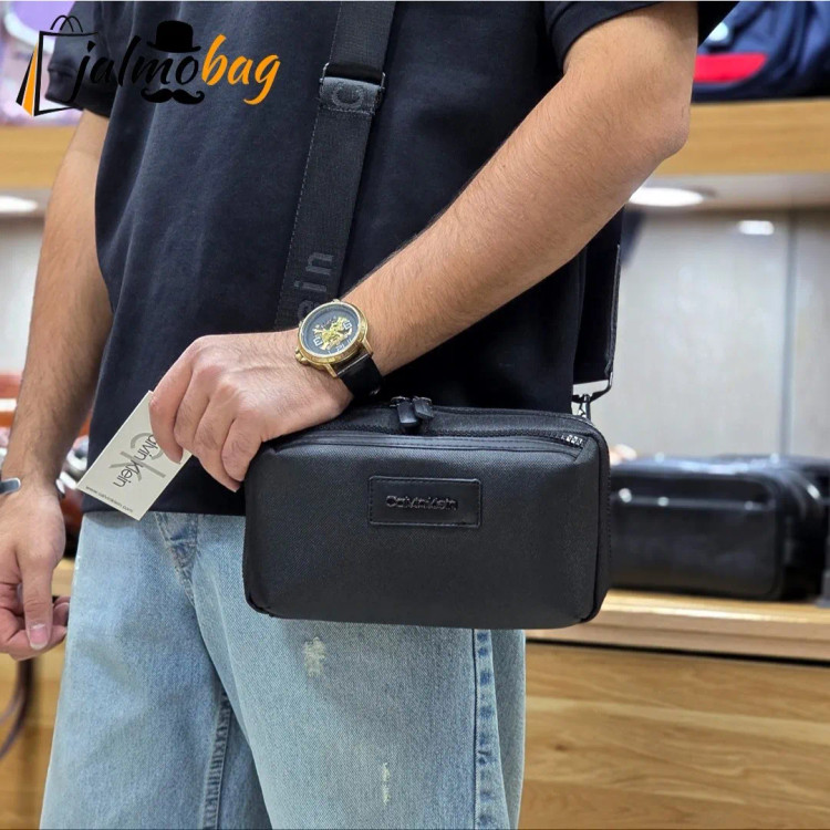 کیف دوشی دستی اسپرت کلوین کلاین پارچه برزنتی آب گریز سه کاره
