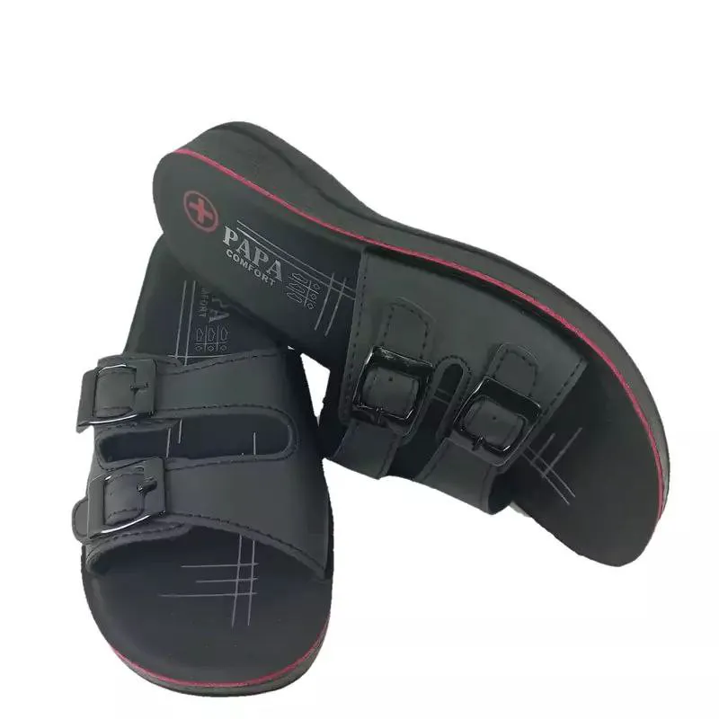 دمپایی طبی مردانه زنانه رویه چرم بیاله زیره سبک ارتوپدیک