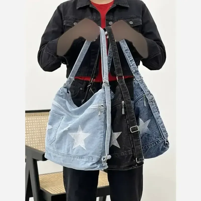 کیف جین 3کاره زنانه لی خارجی درجه یک ابعاد 35 در 35 سانت
