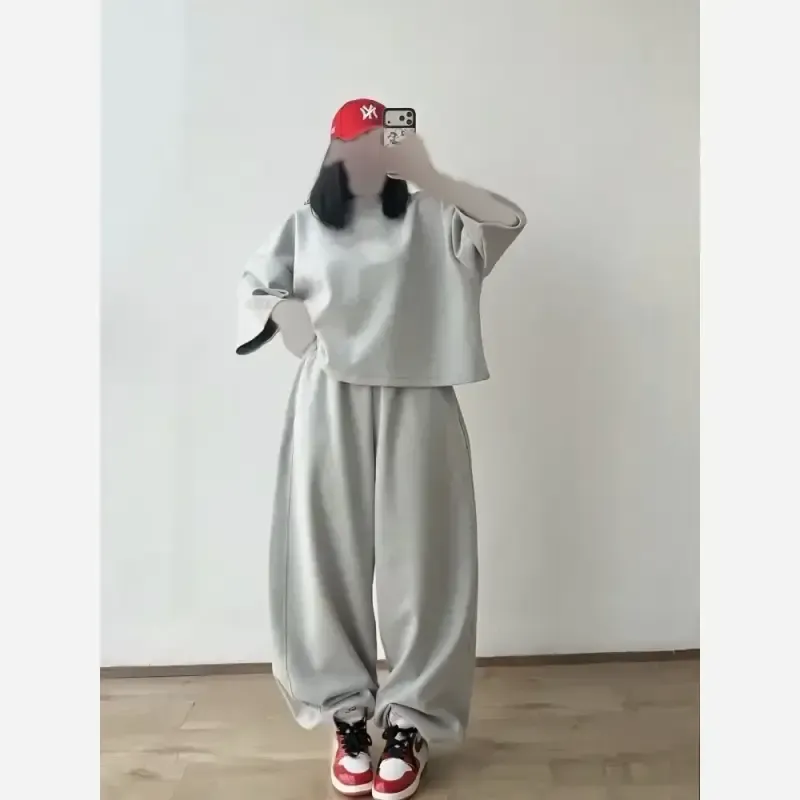 ست تیشرت و شلوار لش زنانه پارچه گلکسی رنگی فری سایز